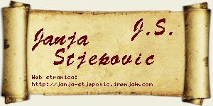 Janja Stjepović vizit kartica